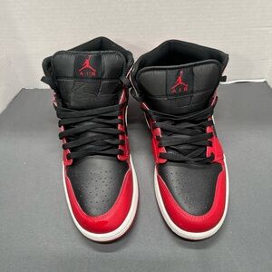 Nike Air Jordons Black and Red Sneakers